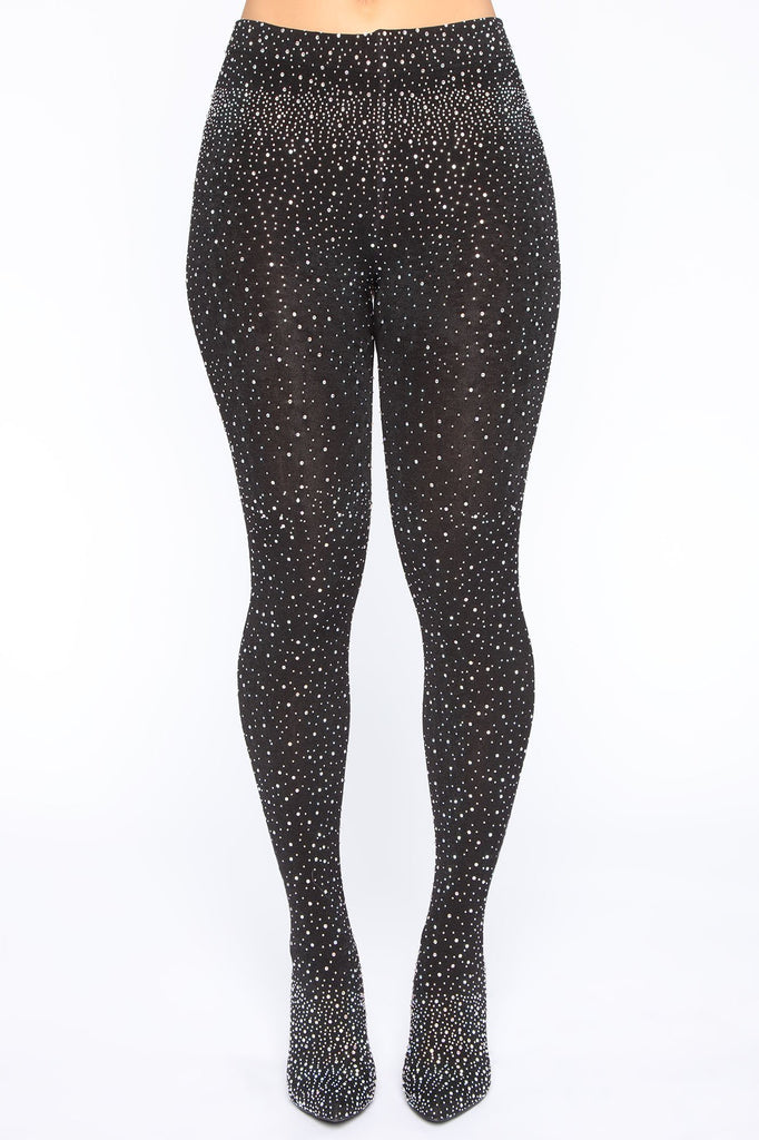 You Alright Rhinestone Heeled Boots - Black/combo