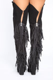 Ridin' West Heeled Boots - Black