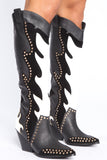 Night Rider Heeled Boots - Black