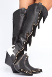 Night Rider Heeled Boots - Black
