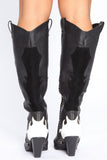 Night Rider Heeled Boots - Black