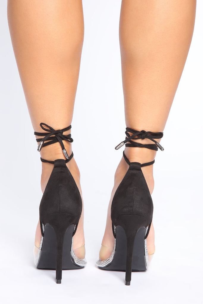 LA Nights Heeled Sandal - Black