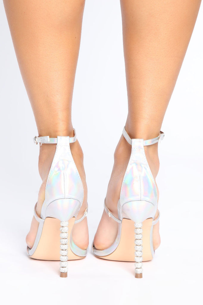 Elite Nights Heeled Sandal - Silver