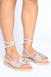 Sharper Than She Appears Sandals - Nude