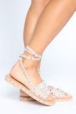 Sharper Than She Appears Sandals - Nude