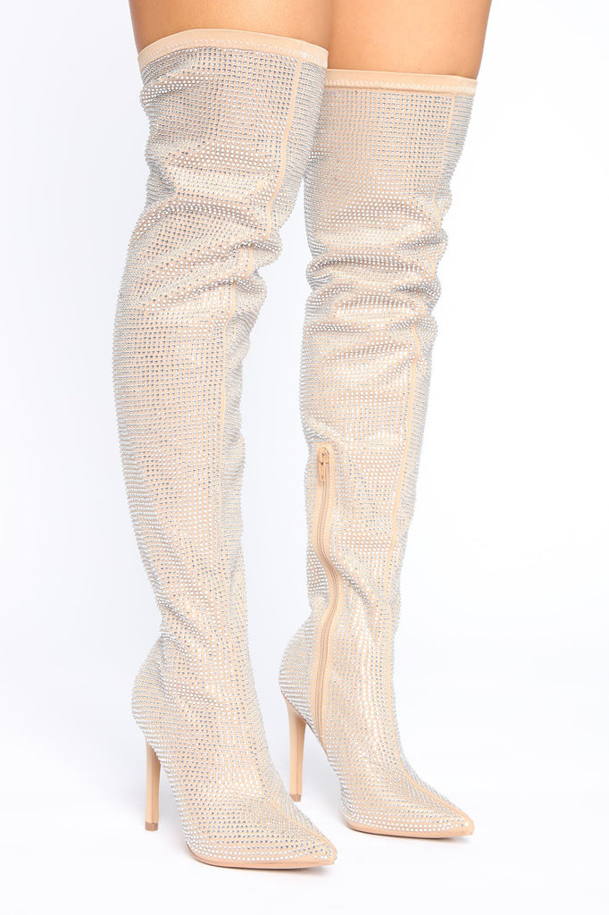 Cause I'm Icy Boots - Nude
