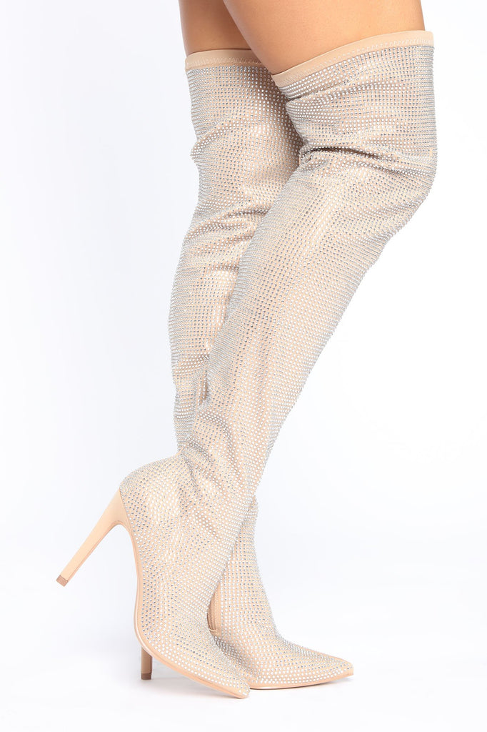 Cause I'm Icy Boots - Nude