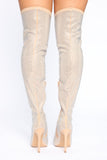 Cause I'm Icy Boots - Nude