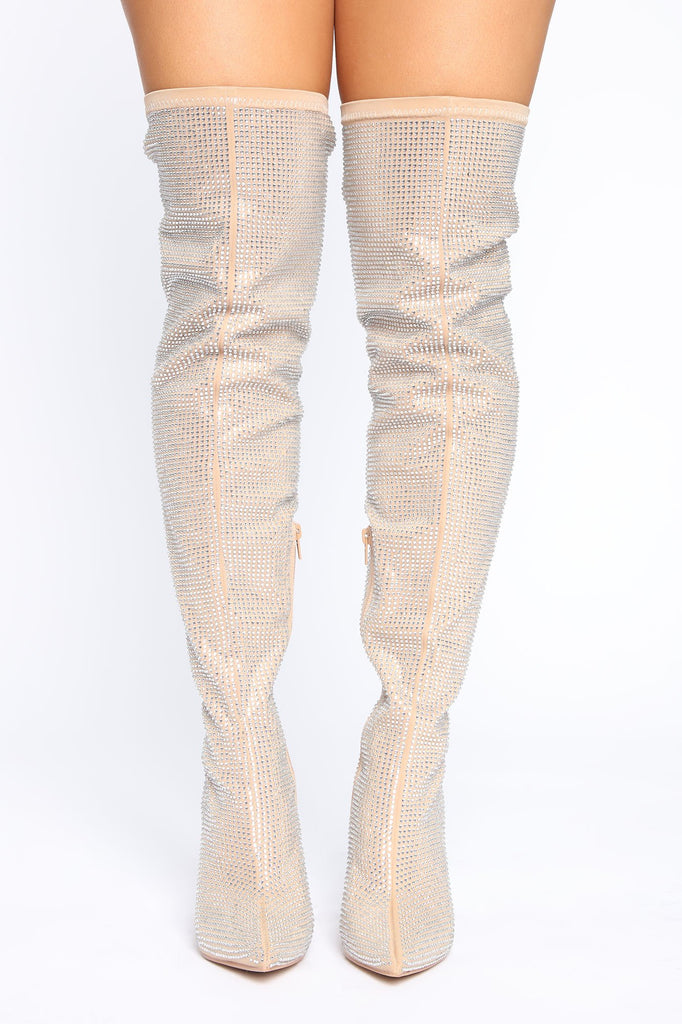 Cause I'm Icy Boots - Nude