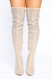 Cause I'm Icy Boots - Nude