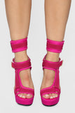Head In The Clouds Platform Heel - Fuchsia