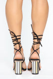 We Aren't Stopping Heeled Sandals - Black