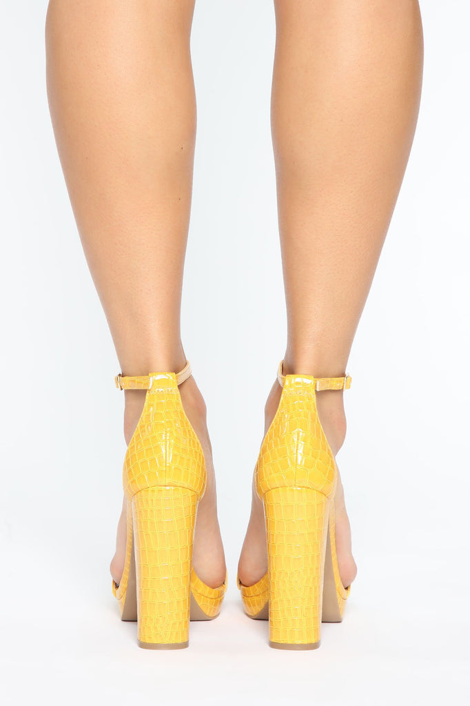 Your Biggest Fan Heels - Mustard