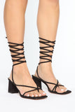 Charisma Crazy Heeled Sandals - Black