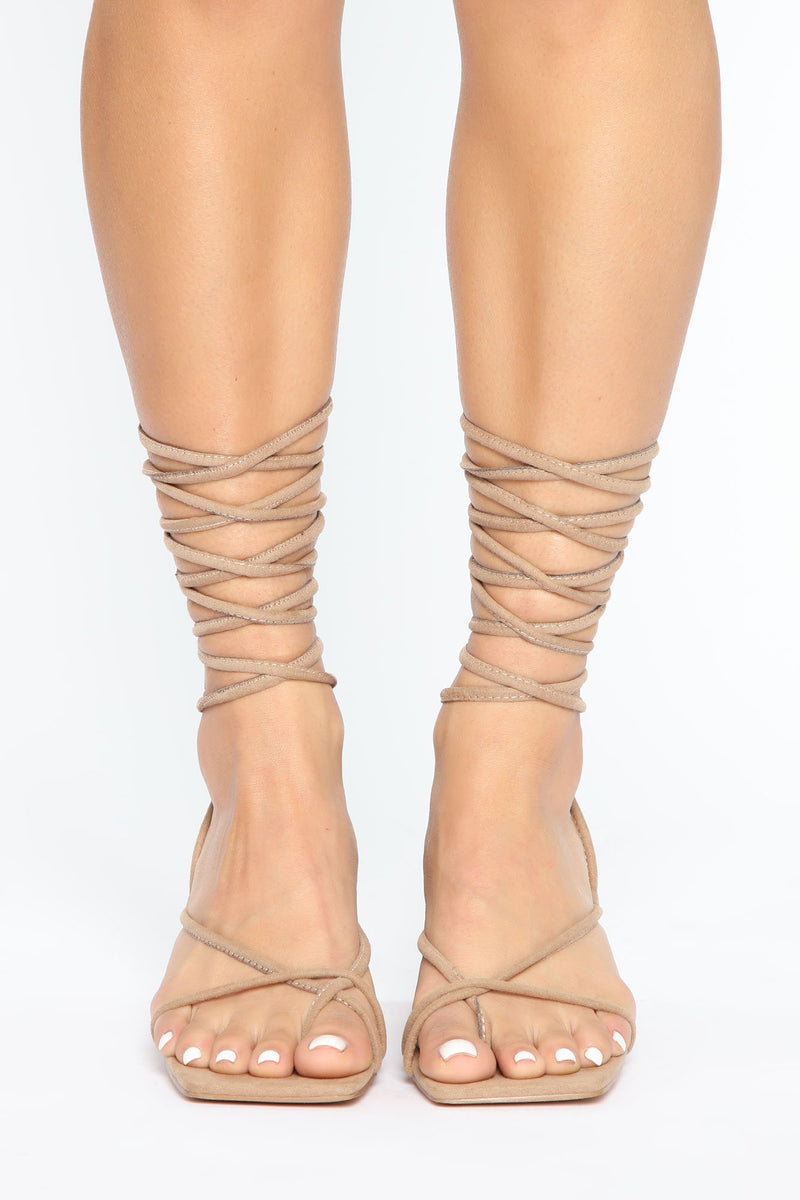 Charisma Crazy Heeled Sandals - Taupe