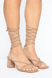 Charisma Crazy Heeled Sandals - Taupe