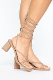 Charisma Crazy Heeled Sandals - Taupe