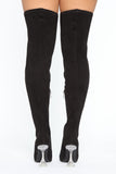 With A Twist Heeled Boots - Black