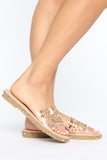 Don't Follow Rules Sandals - Nude