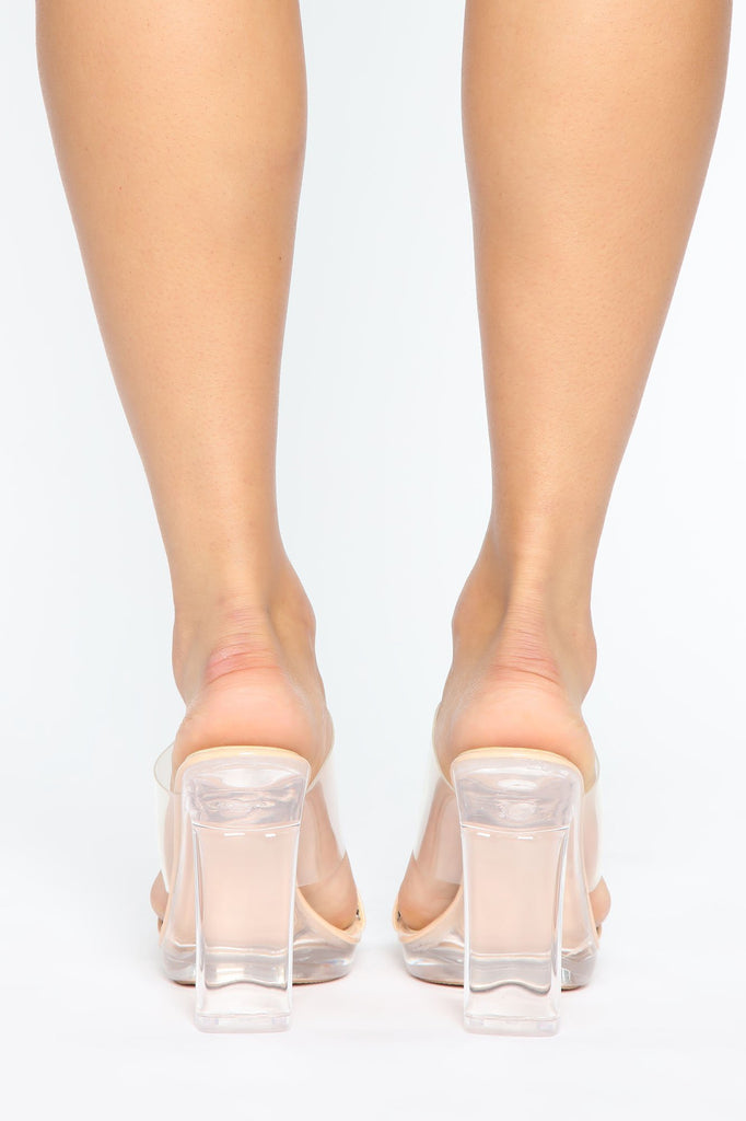 You Can Go Now Heels - Nude