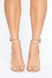 Lost Your Chance Heels - Nude