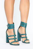 Miss Behave Heeled Sandal - Green