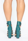 Miss Behave Heeled Sandal - Green