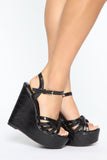 Your Last Chance Wedges - Black