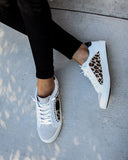 Speedway Studded Leopard Sneaker