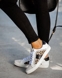 Speedway Studded Leopard Sneaker