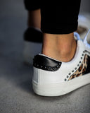 Speedway Studded Leopard Sneaker