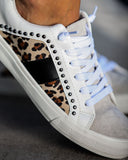Speedway Studded Leopard Sneaker