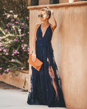 Antonia Maxi Dress - Navy - One Size