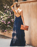 Antonia Maxi Dress - Navy - One Size