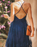 Antonia Maxi Dress - Navy - One Size