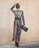 Pop The Champagne Pocketed Sequin Jumpsuit