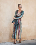 Pop The Champagne Pocketed Sequin Jumpsuit