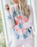 Jacuzzi Cotton Blend Pocketed Tie Dye Hoodie