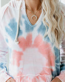 Jacuzzi Cotton Blend Pocketed Tie Dye Hoodie