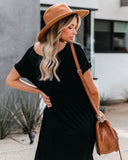 Farmers Market Pocketed Modal Maxi Dress - Black