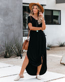 Farmers Market Pocketed Modal Maxi Dress - Black