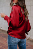 Lynkc Kelly Satin Statement Blouse(2 Colors)