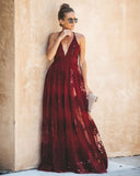 Antonia Maxi Dress - Wine