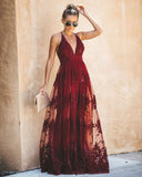 Antonia Maxi Dress - Wine