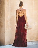 Antonia Maxi Dress - Wine