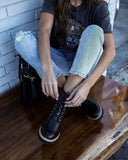 Brycen Faux Leather Lace Up Boot - FINAL SALE