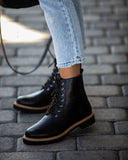 Brycen Faux Leather Lace Up Boot - FINAL SALE
