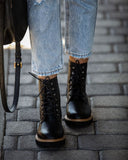 Brycen Faux Leather Lace Up Boot - FINAL SALE