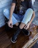 Brycen Faux Leather Lace Up Boot - FINAL SALE