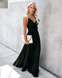 Cool Waters Ruffle Gown - Black - FINAL SALE
